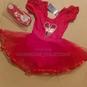 Girls Red Ballet Set: Dress,Stockings and Shoes
Ages:3-14yrs