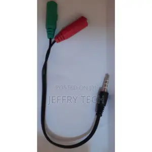3.5mm Male Jack Headphone Mic Audio Y Splitter Cable to 2 Fe