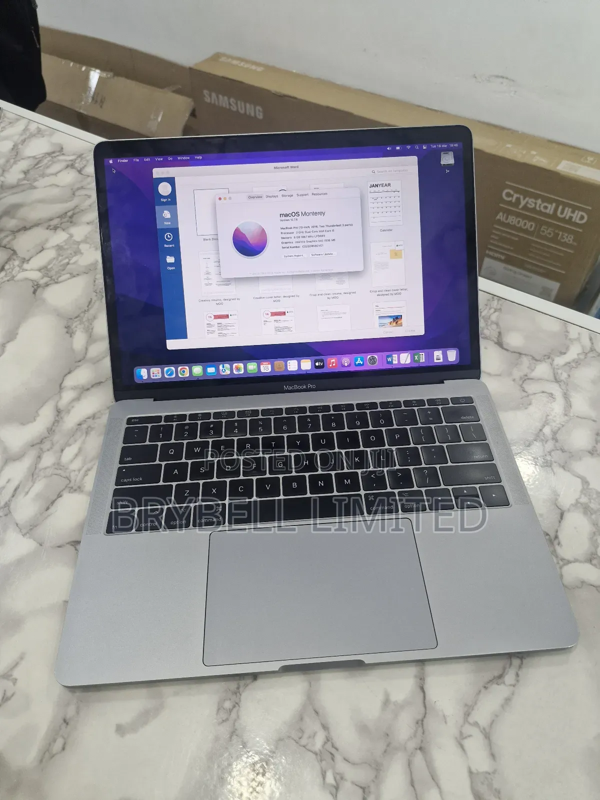 Laptop Apple MacBook Pro 2016 8GB Intel Core I5 SSD 256GB