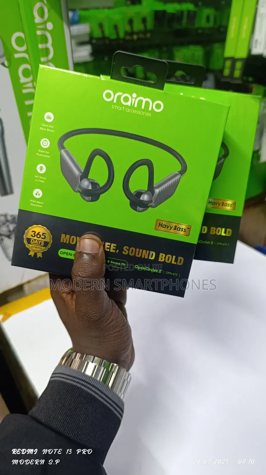 Oraimo Opn-672 Opencirclet 2 Wireless Headphone