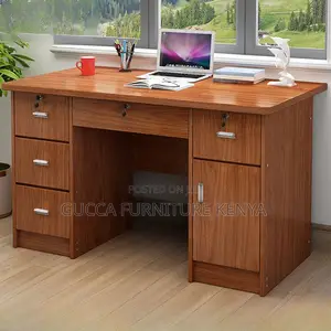 Office Tables:140cm Rectangle Composite Wood Writing Desk