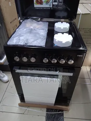 Mika 60 by 60 3gas and 1 Electric Cooker Black