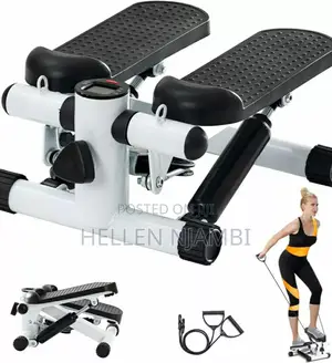 *_Mini Stepper With Resistance Bands/Stepping Machine