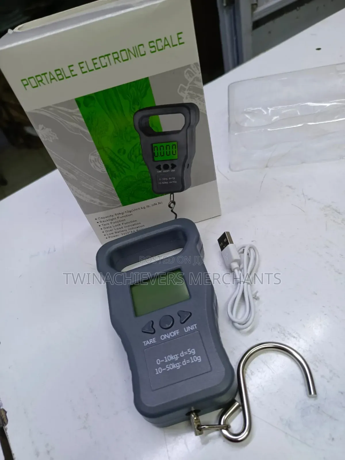50kg Rechargable Digital Hanging Scale