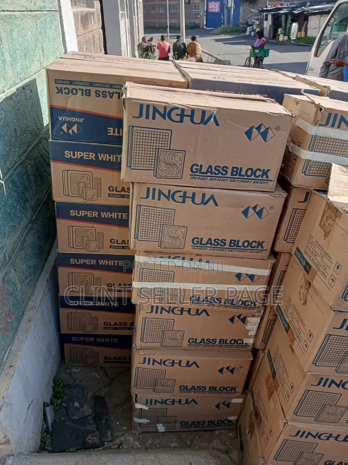 Clear Glass Blocks.