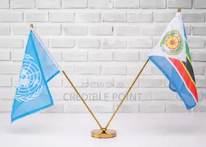 Adjustable Golden Doubleflag Stand