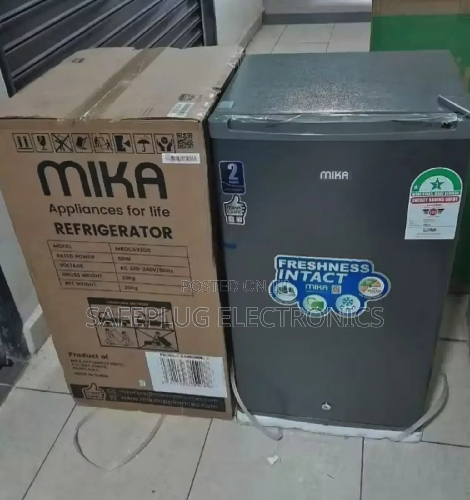 22kg - Mika Single Door, Direct Cool, 92l-Mrdcs92ds