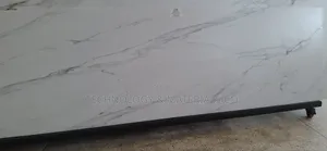 White Grey-Gold Kitchen Top