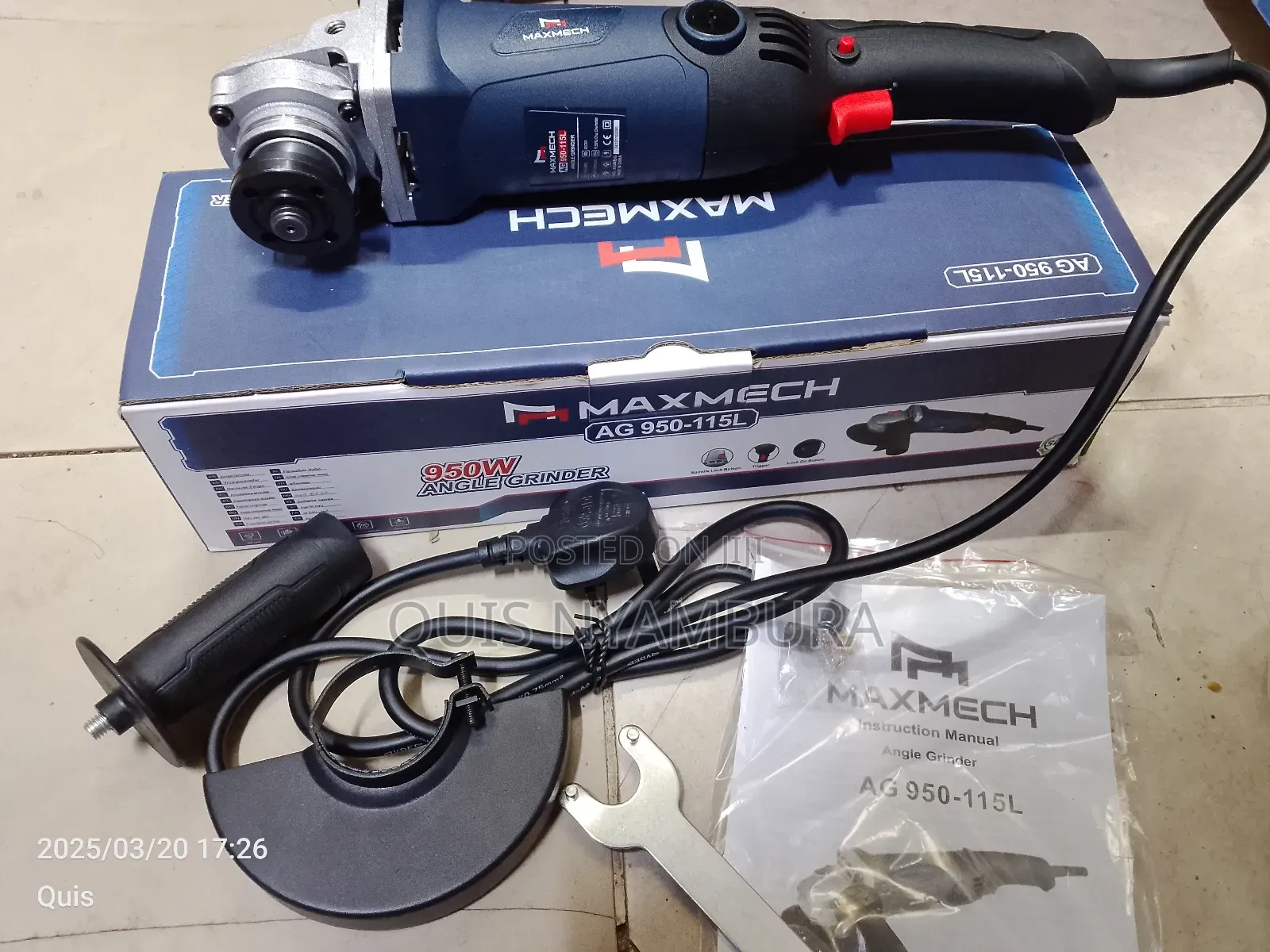 Electric Grinder/Angle Grinder 950w Maxmech