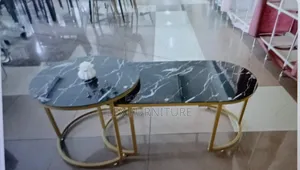 Gold and Black Coffee Table