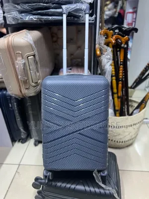 Grey Small Height 56cm -Rubber Luggage Suitcases at 2500