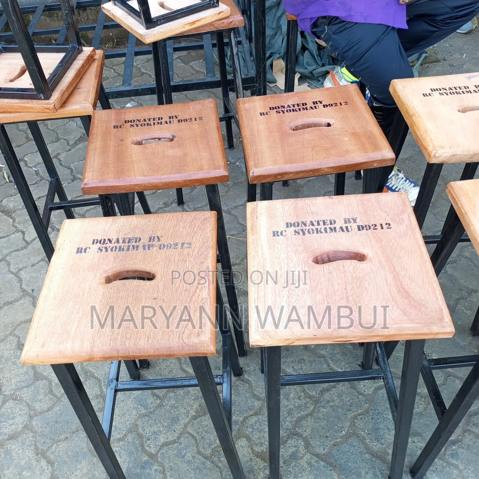 Laboratory Stools Labelled