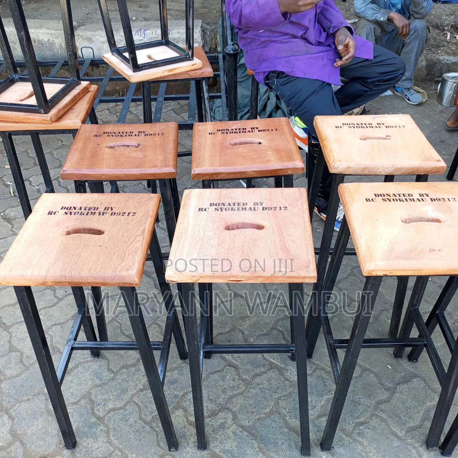 Laboratory Stools Labelled