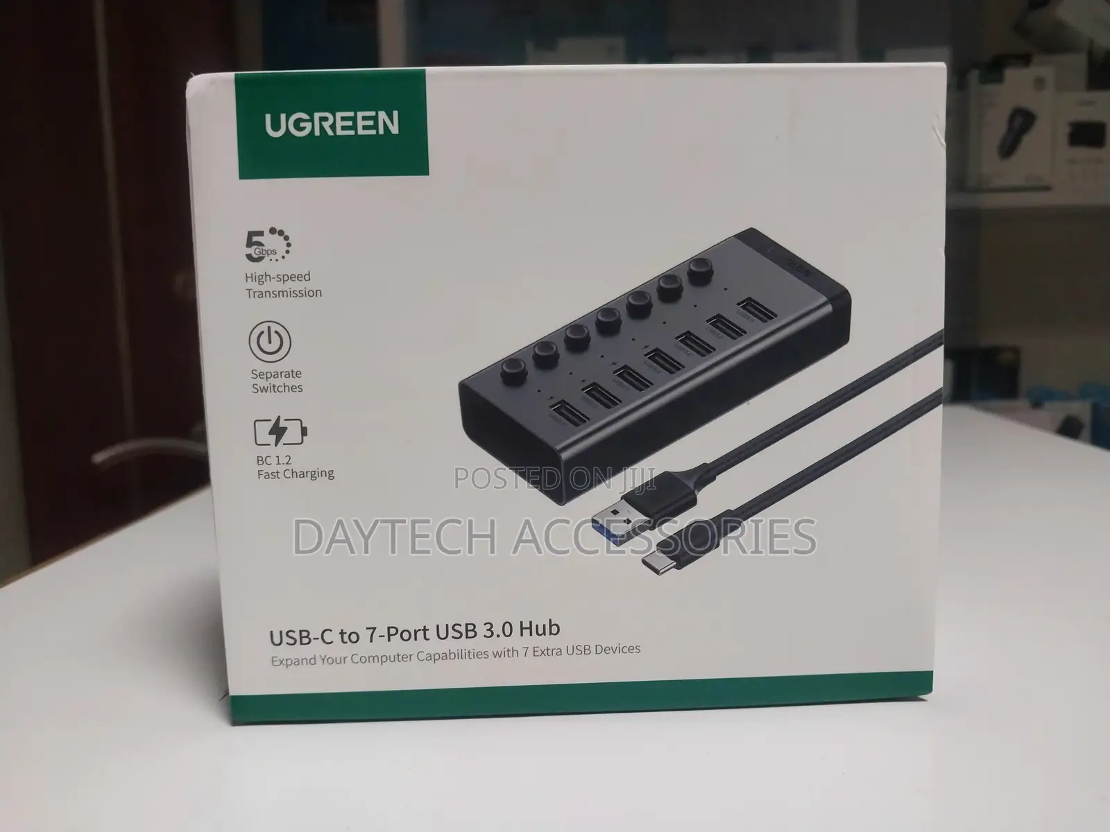 Ugreen Powered Usb 3.0 7-Port Hub (Gray) (Cm481/90305)