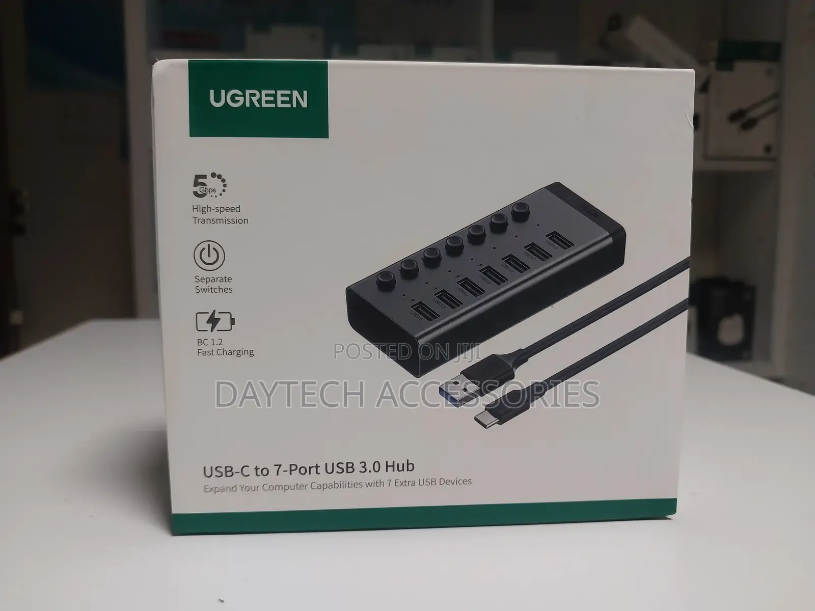 Ugreen Powered Usb 3.0 7-Port Hub (Gray) (Cm481/90305)