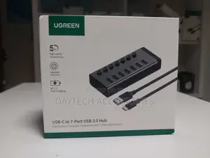 Ugreen Powered Usb 3.0 7-Port Hub (Gray) (Cm481/90305)