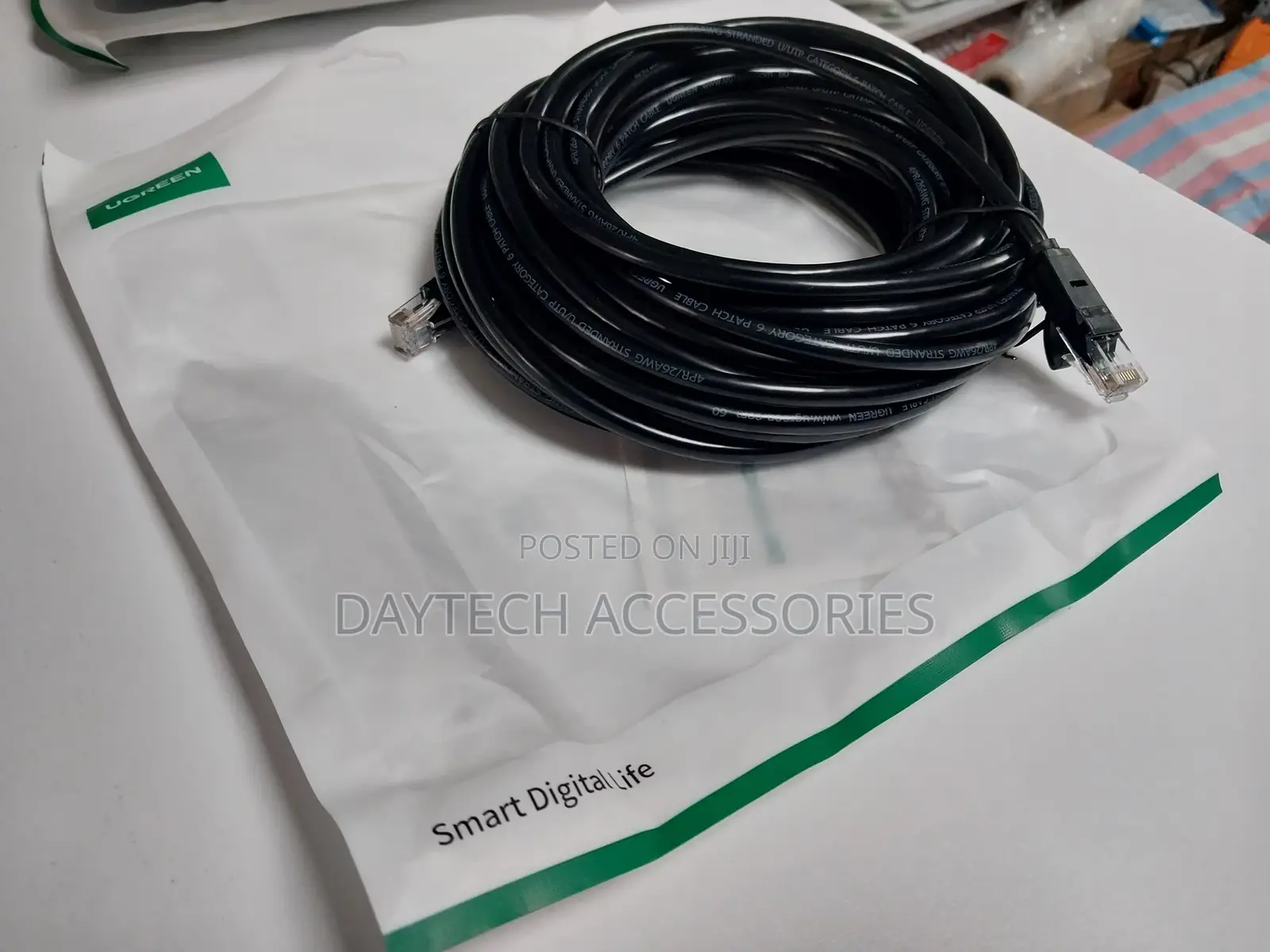 Ugreen 10m Ethernet Cable Cat6 Utp (Black)–Ug-
