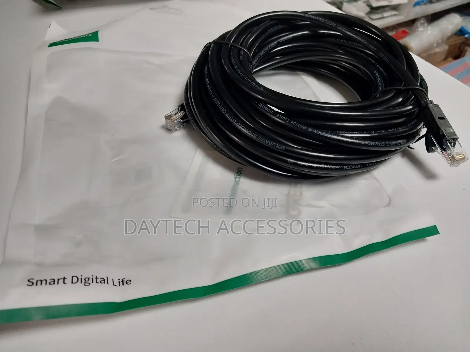Ugreen 10m Ethernet Cable Cat6 Utp (Black)–Ug-