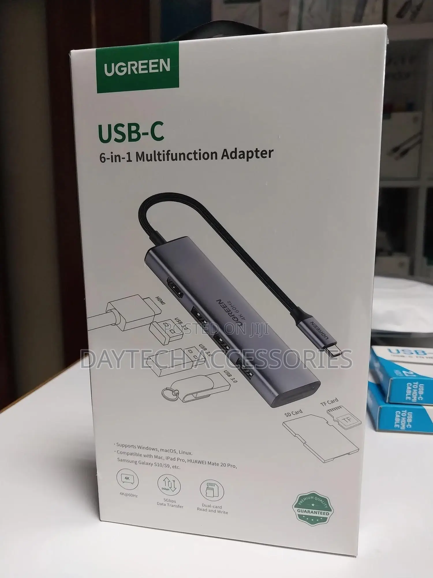 Ugreen 6-in-1 Usb C Hub Hdmi Adapter 60hz
