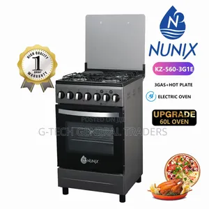 Nunix 3gas+1hotplate Model Kz-560-3g1e 50*55 Cooker