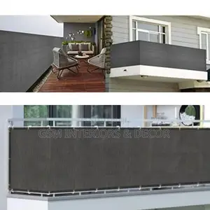 Balcony Privacy Canvas Shield Grey