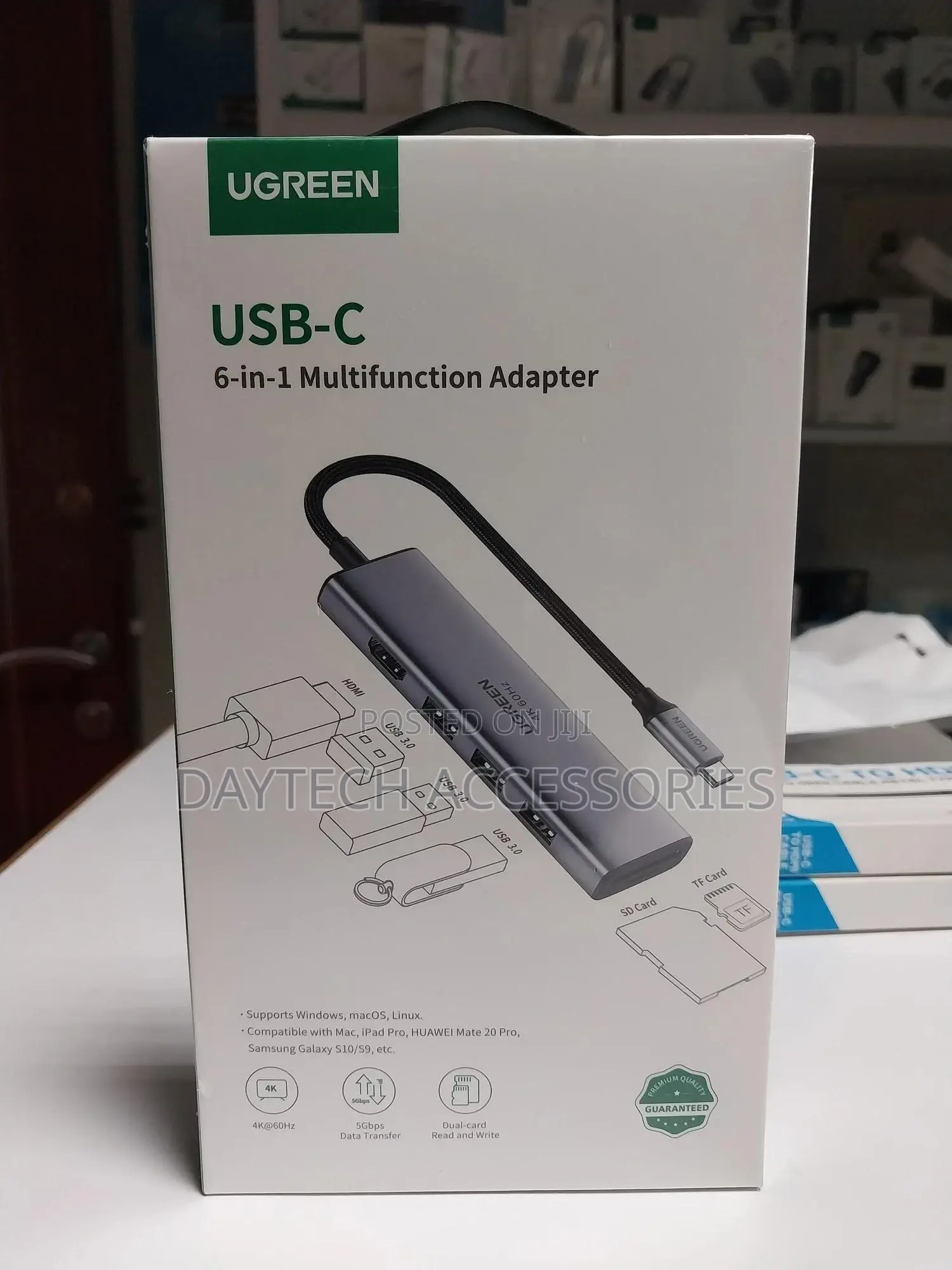 Ugreen 6-in-1 Usb C Hub Hdmi Adapter 60hz