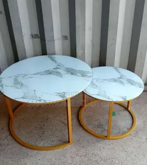Pure Marble Nesting Table* 2 in-1 Table Glass With