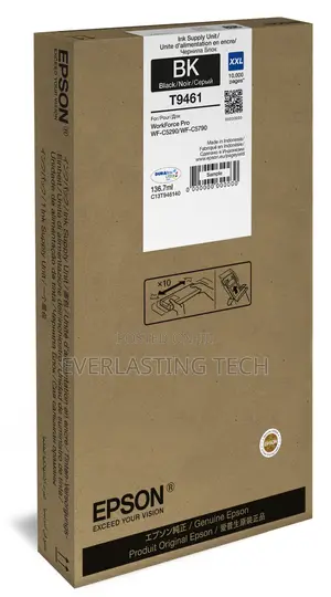 Epson T9461 Wf-C5xxx Ink Cartridge XXL Black 10,000 Pages