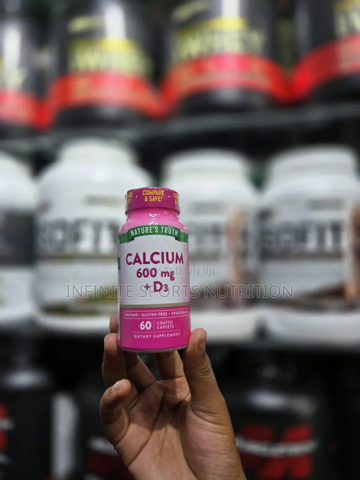 Calcium 600mg+D3 60 Coated Caplets