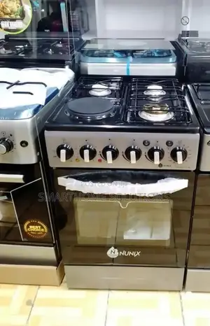 Nunix 3 Gas + 1 Hot Plate With Electric Oven