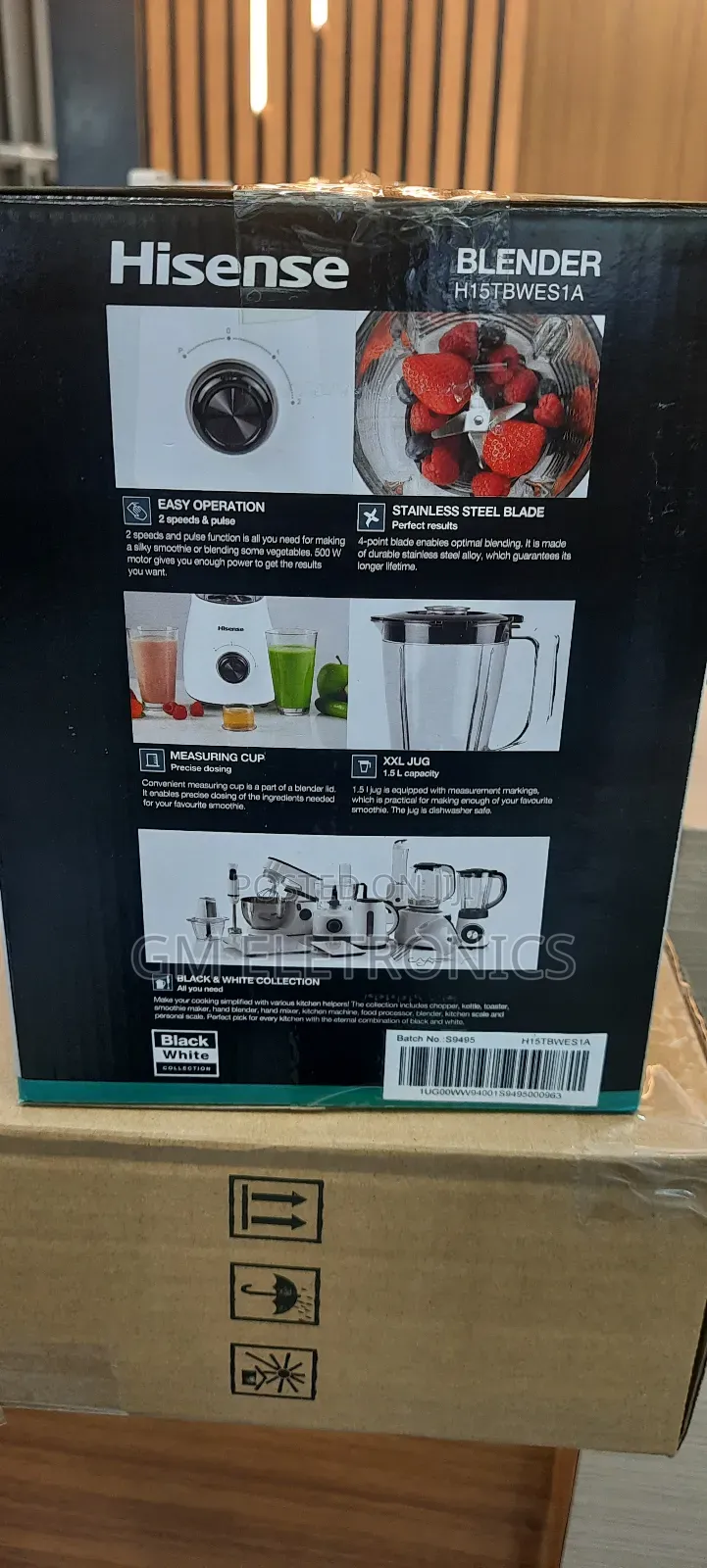 Hisense Electric Blender 2 in 1- 1.5 Litre