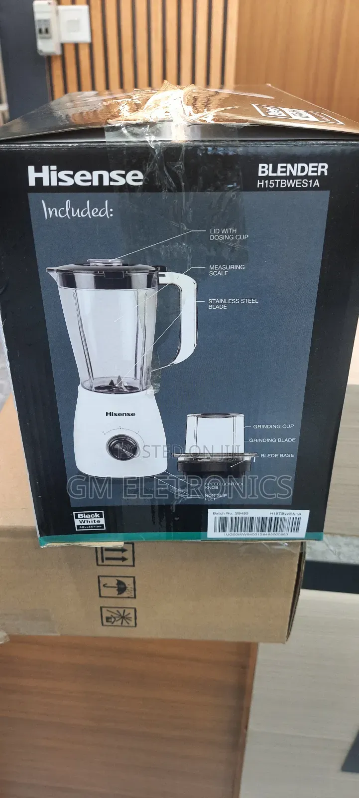 Hisense Electric Blender 2 in 1- 1.5 Litre