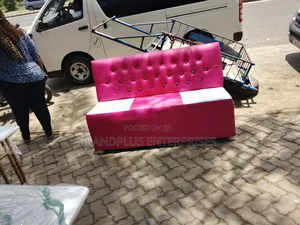 Leather Waiting Bench