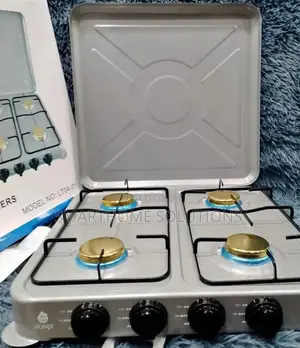 Nunix 4 Burner Table Top Gas Cooker Stove - Auto Ignition