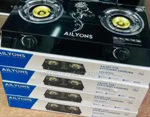 Ailyons 2 Burner - Glass Top Gas Cooker - Energy Saving