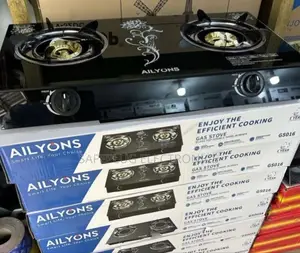 Ailyons - Glass Top Gas Stove - 2 Burner Gas Cooker