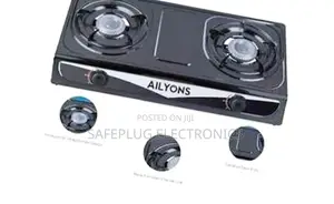 (Gs013-2) Ailyons Gas Cooker Stainless Steel - 2 Burner