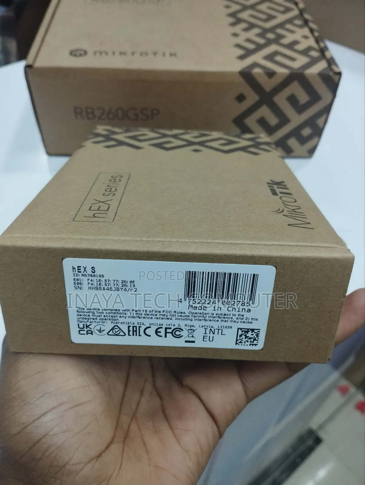 Mikrotik Router Hex S Rb760igs Routerboard