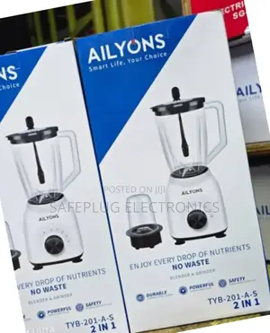 Ailyons Powerful Counter Top 2 in 1 Blender Grinding Machine