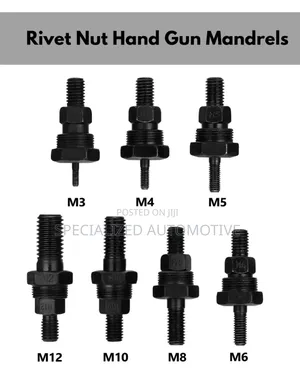 Rivet Nut Hand Gun Mandrels