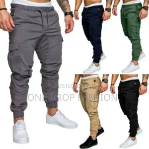 Grey/Black/Beige/Jungle Cargo Pants