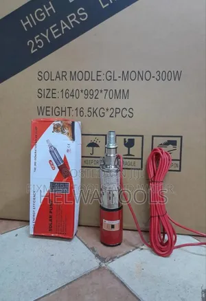 Solar Submersible Pump 250 Watts, + Solar Panel 300w