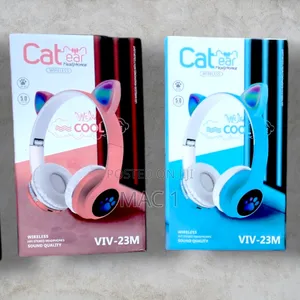Wireless Cat Ear Headphones - Led Light Up Bluetooth Headset