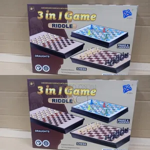 Chess Draught 3 in 1 General Board Game