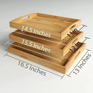 Multipurpose Big Sized Bamboo Serving Trays