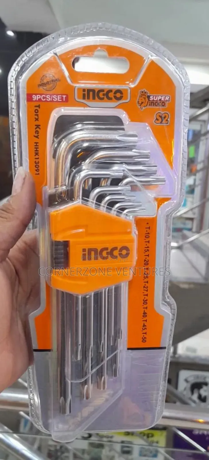 Ingco 9pcs Torx Key