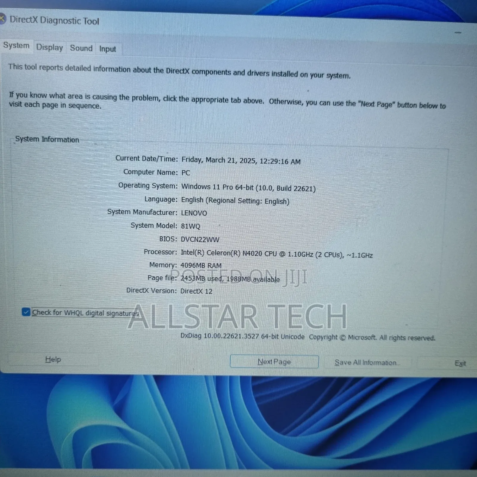 Laptop Lenovo Ideapad 3 4GB Intel Celeron HDD 1T
