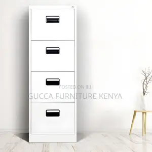 Cabinets: Deep Steel Frame Filing Cabinet With 4-Drawers