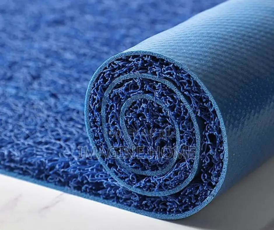 Blue PVC Spaghetti Carpet