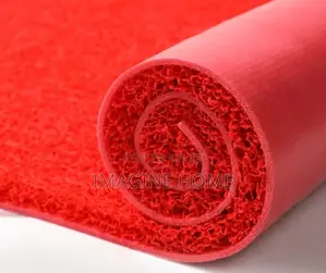 Red PVC Spaghetti Carpet
